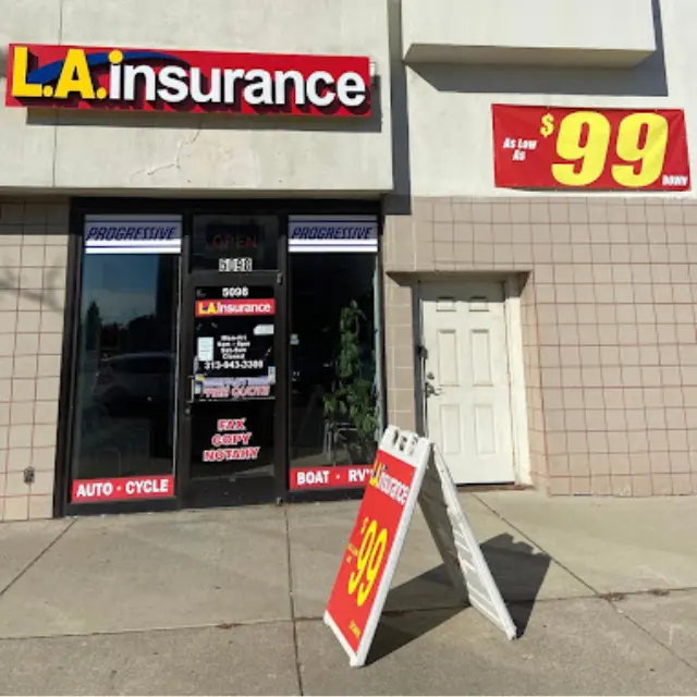 Dearborn Insurance Agency - L.A. Insurance Front Side View of LA Insurance Agency Dearborn Branch