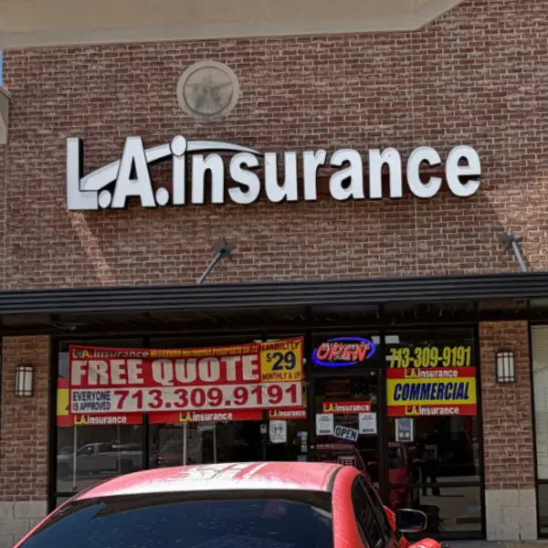 LA Insurance Agency Front on Jones Rd Houston TX L.A. Insurance Agency Front on Jones Rd, Houston, TX