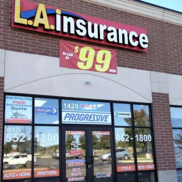 Insurance Agency in Howell, Michigan Front Side View of LA Insurance Agency Howell Branch