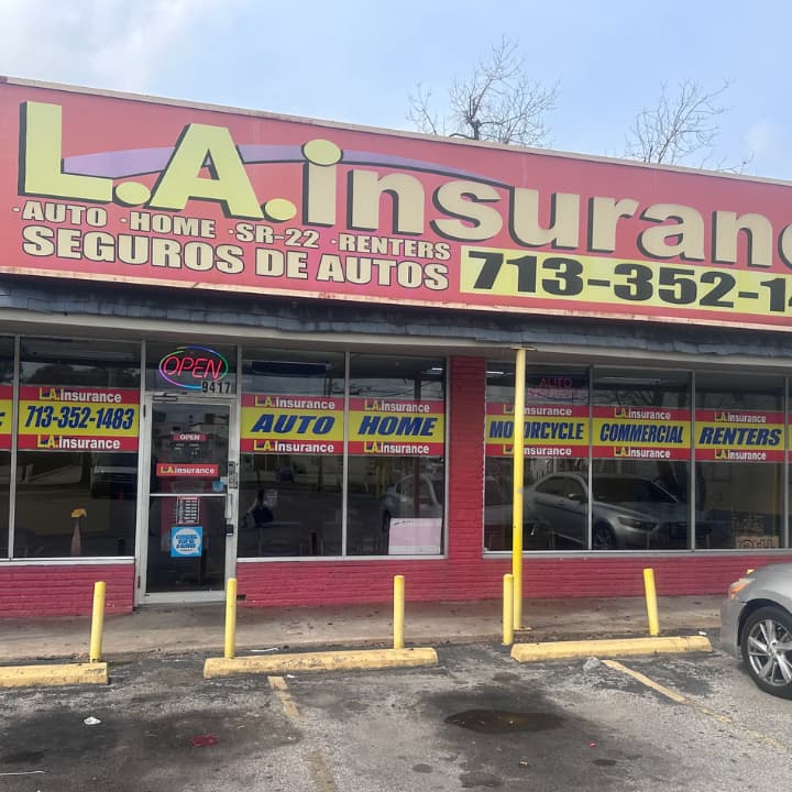 L.A. Insurance Agency TX-62 L.A. Insurance agency storefront at 9417 Jensen Dr, Houston, TX