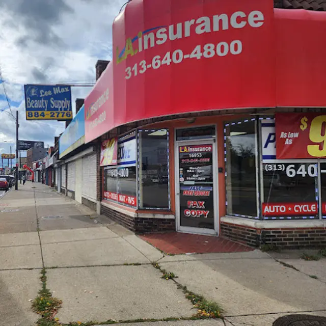 Cheapest Insurance Agency in Detroit, MI Front Side View of LA Insurance Agency Detroit Branch