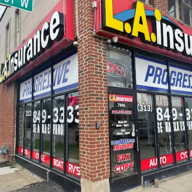 Cheapest Insurance Agency in Detroit, MI Front Side View of LA Insurance Agency Detroit Branch