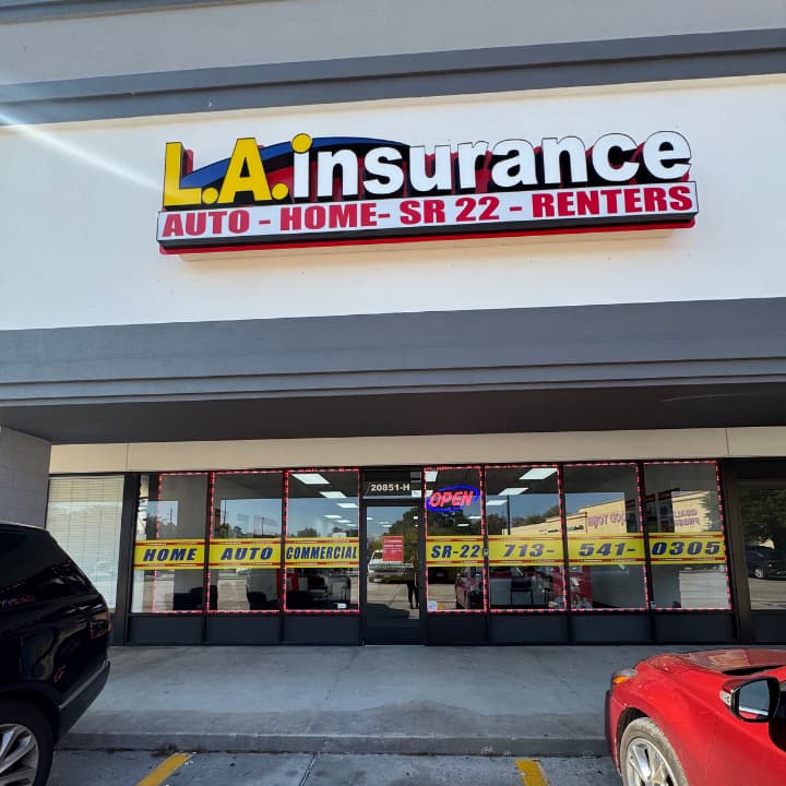 LA insurance in New Caney TX LA Insurance Agency at 20851 FM 1485 New Caney TX storefront