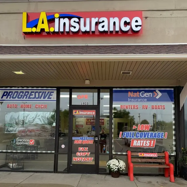 Insurance Agency in Cadillac, Michigan Front Side View of LA Insurance Agency Cadillac Branch
