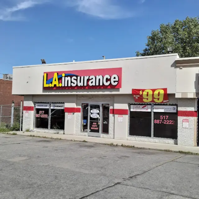 Cheapest Insurance in Lansing, Michigan Front Side View of LA Insurance Agency Lansing Branch