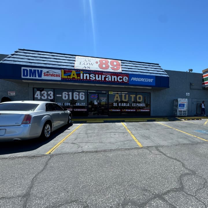L.A. Insurance Agency NV-3 L.A. Insurance Agency storefront at 5015 East Tropicana Ave in Las Vegas, Nevada LA Insurance