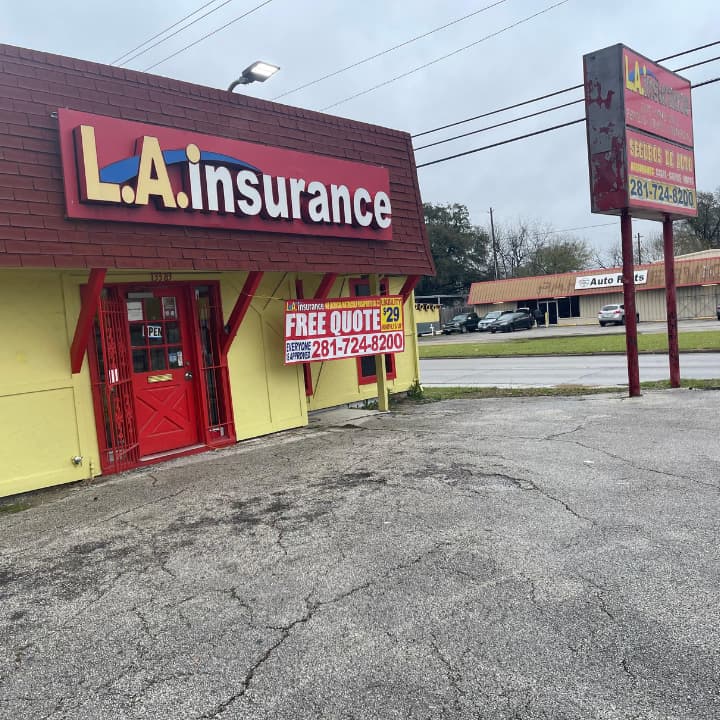 LA insurance on Louisville Houston LA Insurance Agency 13383 Louisville St, Houston, TX, storefront