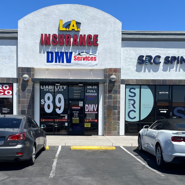 Insurance Agency in Las Vegas Front Side View of LA Insurance Agency Las Vegas Branch