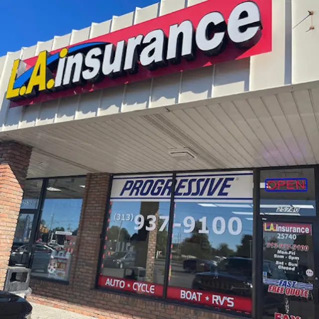 Insurance Agency in Redford, MI Front Side View of LA Insurance Agency Redford Branch