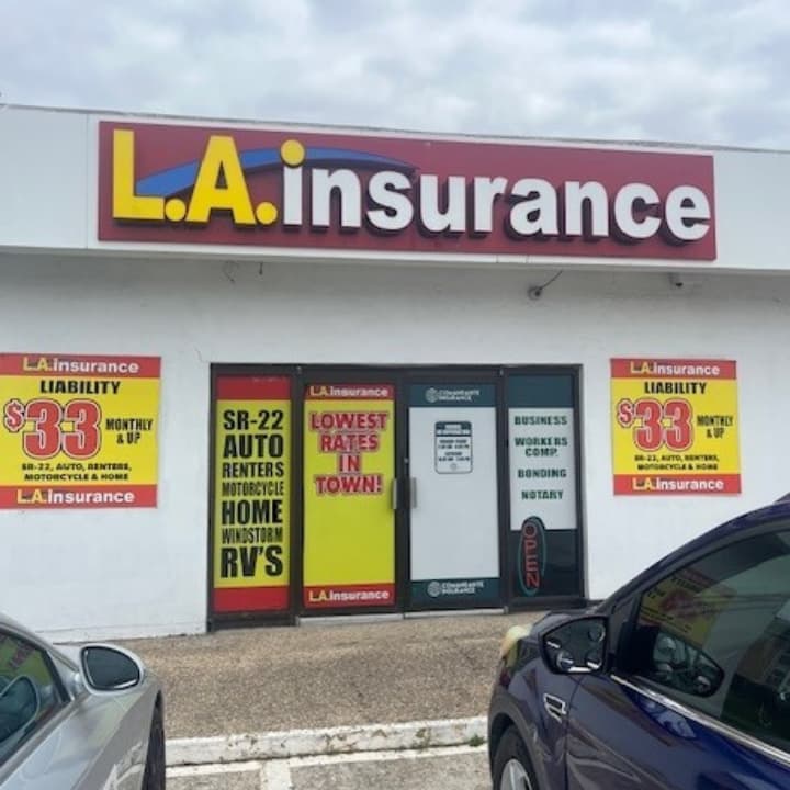 L.A. Insurance Agency TX-61 L.A. Insurance agency storefront on Airline Road in Corpus Christi, Texas