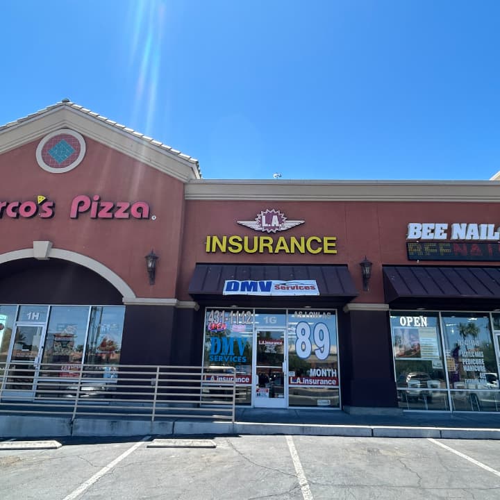 L.A. Insurance Agency NV-8 L.A. Insurance Agency storefront at 5061 East Sahara Ave in Las Vegas, Nevada LA Insurance
