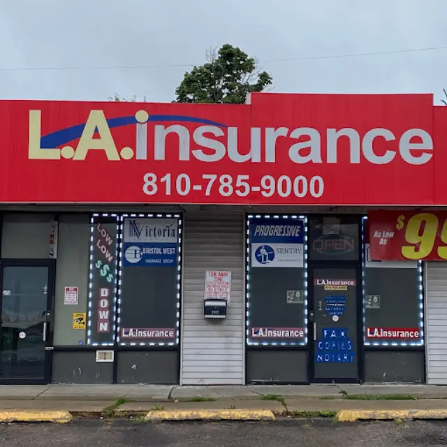 Insurance Agency in Flint, MI Front Side View of LA Insurance Agency Flint Branch