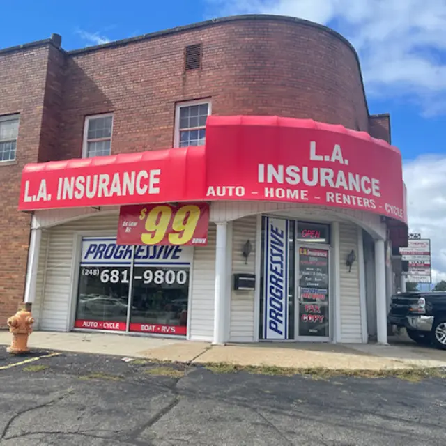 Insurance Agency in Waterford Township Front Side View of LA Insurance Agency Waterford Township Branch