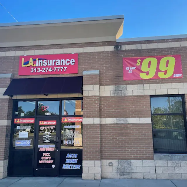 Insurance Agency in Inkster, Michigan Front Side View of LA Insurance Agency Inkster Branch